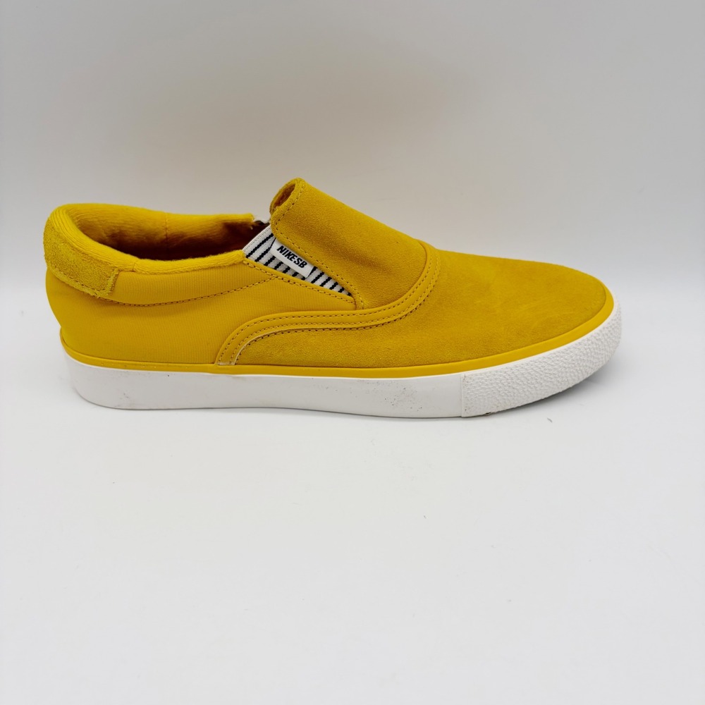 Nike SB Shoes Womens 6 Yellow Verona Slip Elissa Steamer Skate DM4424-700 Suede - Picture 8 of 8
